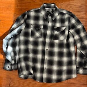 DIXXON Monochrome Plaid Flannel Shirt